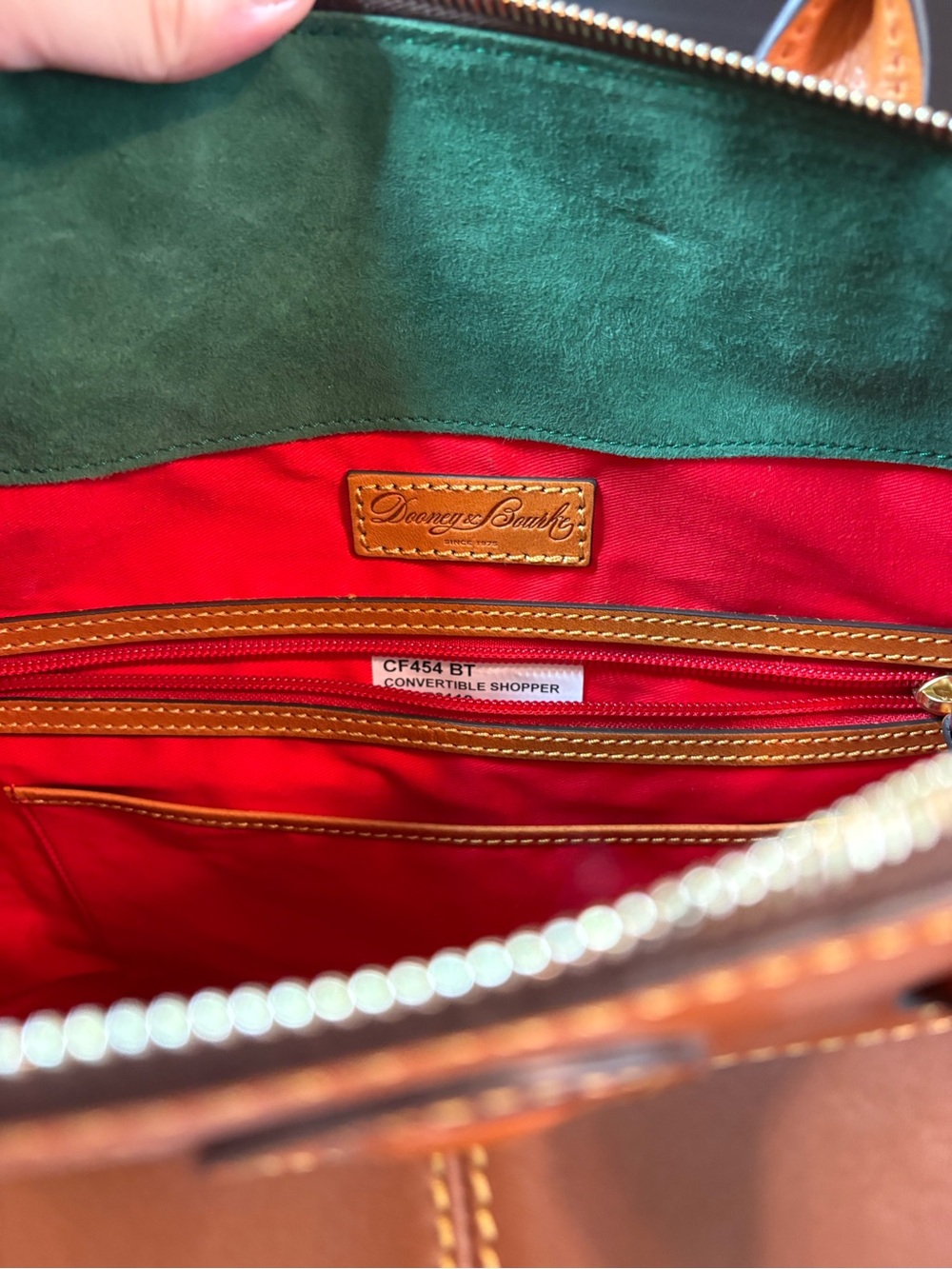 Dooney & Bourke Convertible Shopper in British Tan - Picture 7 of 12